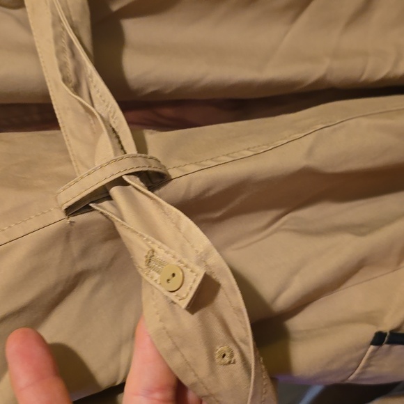 Worthington Trench Coat, Button Up Belted Collarard Womens XL - Picture 6 of 9